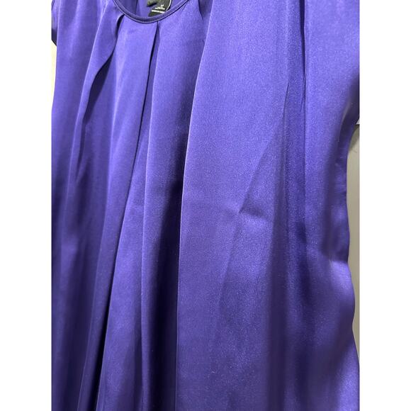 Aqua Women's Sz M Mini Balloon Bubble Ruffle Dress Spaghetti Strap Purple Y2K - Picture 4 of 6